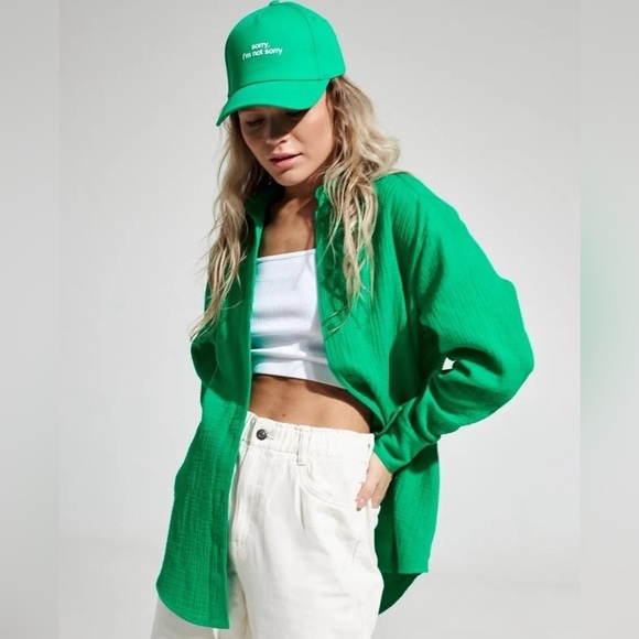 Textured Collared Neck Long Sleeve Shirt - Picture 5 of 12